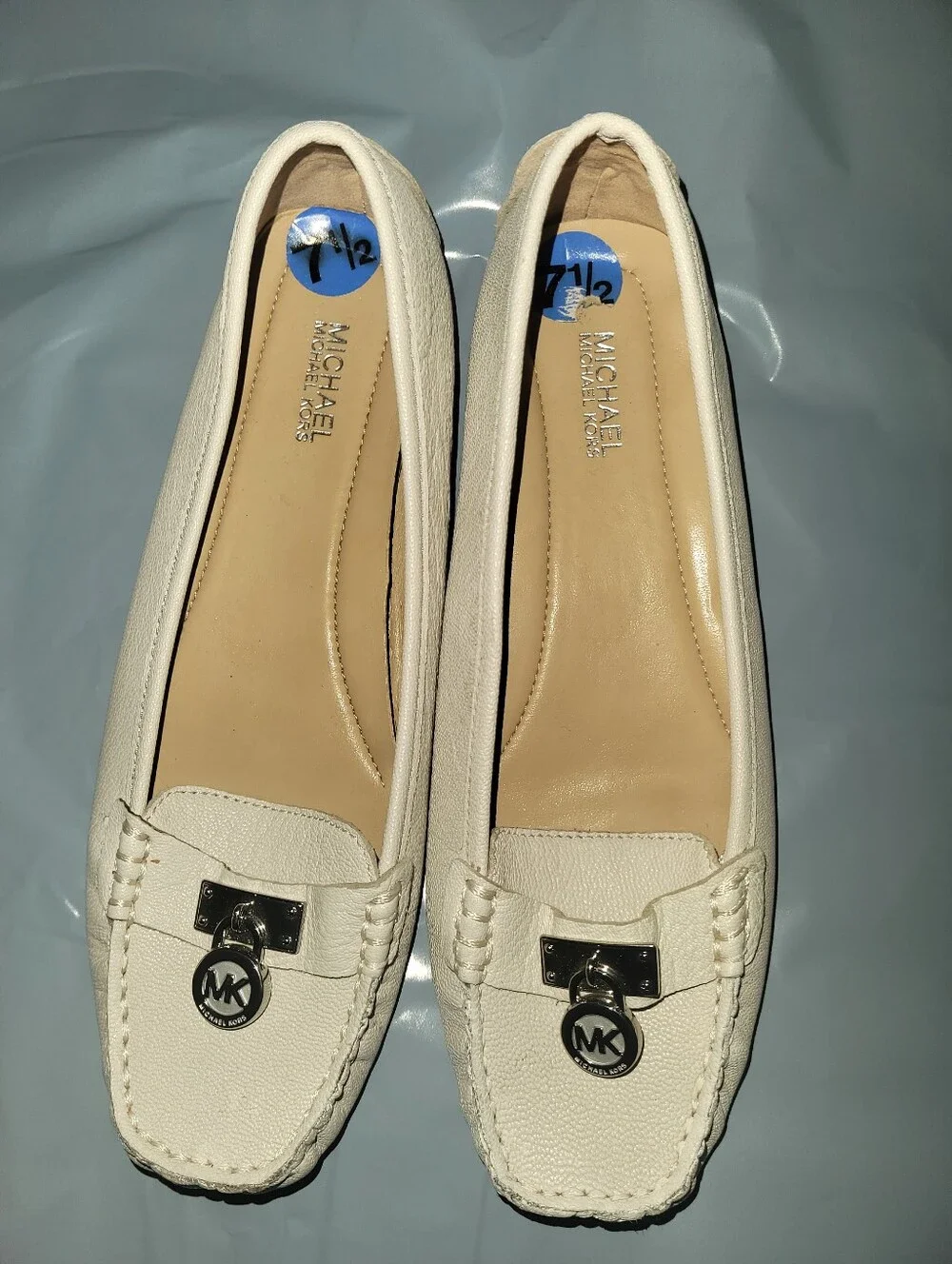 Michael Michael Kors Women's Loafers Size 7.5 Padlock Loafers - Picture 1 of 11
